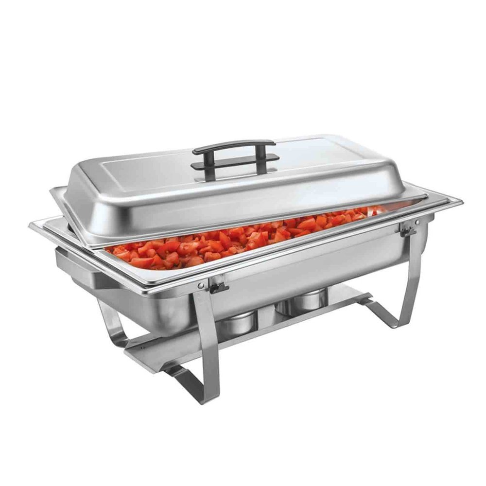 HomeLoft Basics Stainless Steel Food Warmer, with Fuel Holder & Water Pan Chafer Set, Chafing Dish Buffet Set, Buffet Servers for Banquet Parties Even Catering Wedding (A 9L) (A 9L)