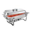 HomeLoft Basics Stainless Steel Food Warmer, with Fuel Holder & Water Pan Chafer Set, Chafing Dish Buffet Set, Buffet Servers for Banquet Parties Even Catering Wedding (A 9L) (A 9L) view 1