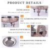 2/4 Pack Chafing Dishes & Food Warmers,Round Chafer Catering Buffet Server Set with Food Pan and Fuel Holders,for Kitchen Party Dining Buffet (4 Pack) view 4