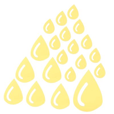 ABOOFAN 20pcs Creative Water Drop Mirror Wall Sticker Mirrors Home Decor Murals for Living Room Bedroom Decor, 16x11x0.1CM, Golden, NZEZ31643ZI9DT359FLXY8KN