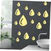 ABOOFAN 20pcs Creative Water Drop Mirror Wall Sticker Mirrors Home Decor Murals for Living Room Bedroom Decor, 16x11x0.1CM, Golden, NZEZ31643ZI9DT359FLXY8KN view 4