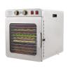 Commercial Food Dehydrator 12-Tray Fruit and Meat Dehydrator Stainless Steel Beef Jerky Dryer, 900W Food Dried Fruit Machine Temperature and Time Adjustable, Electric Dehydrator for Fruit and Veggies view 3