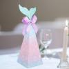 20pcs Mermaid Party Boxes Favors Mermaid Gift Bags with Thank You Stickers for Kids Birthday Baby Shower Under The Sea Party Decorations view 2