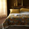 HAMMYKOTI Lyocell Tencel Thin Quilt Summer Air Condition Blanket Silky Soft Bedding Car Sofa Bedroom European Classical Architecture Castle Landscape Lightweight Comforter (Gold, Queen) view 3