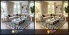 BoutiqueRugs Dark Gray Checkered Contemporary 6x9 Area Rug Shag Off White Kieu Living Room Bedroom Dining Room Home Office Apartment 6'7" x 9' Stain Resistant Non-Shedding Pet Friendly view 4