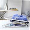 Amosfun 10pcs Stainless Steel Clothing Hangers Heavy Duty Clothes Drying Rack Space-Saving Design Sturdy for Optimal Closet Storage Retro for All Garments view 2