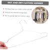 Amosfun 10pcs Stainless Steel Clothing Hangers Heavy Duty Clothes Drying Rack Space-Saving Design Sturdy for Optimal Closet Storage Retro for All Garments view 4