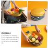 FUNOMOCYA 1pc Double-layer Fruit Washing Basket Kitchen Colander for Easy Vegetable Fruit Drainage Blue and Yellow Space-saving Design for Effortless Washing view 2