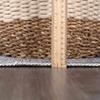 BoutiqueRugs Barny Traditional Area Rug - Machine Washable - Off White, Denim, Charcoal - 6'7" x 9' view 4