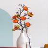 Ddewing Artificial Maple Leaf Pumpkin Branch Fall Stems Artificial Picks Fall Picks with Pumpkin Maple Leaves Branches for Thanksgiving Harvest Festival Halloween Home Decor (#16 5PCS) view 2