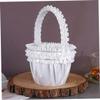 OFFSCH Girl Basket Pearl Inlay for Weddings Bridal Showers and Special Events Delicate Petal Collection Decor for Girls for Wedding Parties and Celebrations view 4