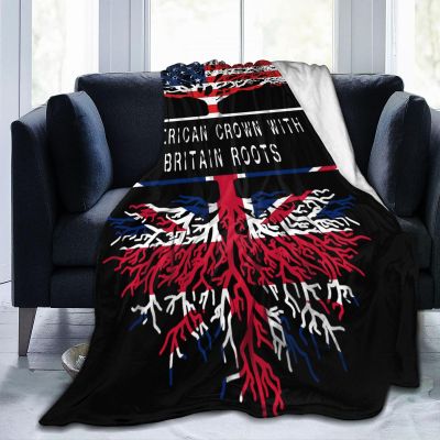 American Crown with Britain Roots Ultra-Soft Micro Fleece Blanket, Breathable, Lightweight Comfortable Throw Blanket Cozy Bed Throws All Seasons 80"x60"inch