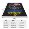 American Crown with Ukraine Roots Ultra-Soft Micro Fleece Blanket, Breathable, Lightweight Comfortable Throw Blanket Cozy Bed Throws All Seasons 80"x60"inch view 2