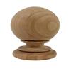 Highland Manor Wood Products Small Kline Ball Finial - 5 1/2" Tall x 3 3/4" Wide - Unfinished Round Wooden Finial for Indoor Use - Perfect for Staircases or Bed Posts - (1 Finial) (Cherry) view 1