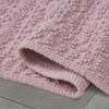 French Connection Nellore Bathroom Rugs, Set of 2 Woven and Beaded Bathroom Mats, Durable Bath Rugs, Thick Bath Mats for Bathroom and Shower Rugs, 17" x 28" and 20" x 38", Dusty Pink view 3