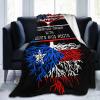 American Crown with Puerto Rico Roots Ultra-Soft Micro Fleece Blanket, Breathable, Lightweight Comfortable Throw Blanket Cozy Bed Throws All Seasons 80"x60"inch view 1
