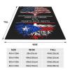 American Crown with Puerto Rico Roots Ultra-Soft Micro Fleece Blanket, Breathable, Lightweight Comfortable Throw Blanket Cozy Bed Throws All Seasons 80"x60"inch view 2