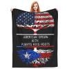 American Crown with Puerto Rico Roots Ultra-Soft Micro Fleece Blanket, Breathable, Lightweight Comfortable Throw Blanket Cozy Bed Throws All Seasons 80"x60"inch view 3