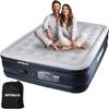 Pittman - Air Mattress Queen with Built in Pump - 18" Queen Air Mattress - Comfort Series Self Inflates & Deflates Fast - Easily Folds Away - Treat Your Guests to a Luxury Air Bed view 1