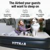 Pittman - Air Mattress Queen with Built in Pump - 18" Queen Air Mattress - Comfort Series Self Inflates & Deflates Fast - Easily Folds Away - Treat Your Guests to a Luxury Air Bed view 3