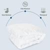 DOWNLITE Triple-Protection Mattress Pad  Comfortable Plush Down Alternative, Luxurious 400 Thread Count  Waterproof, Hypoallergenic & Stain Resistant  Machine Washable/Dryable  Twin XL Size view 2