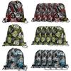 Fun Express Life on the Edge Gamer, Skater & Rocker Printed Drawstring Bags - 12 Pc view 1