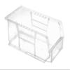 Hudson Exchange 11" x 5-1/2" x 5" Plastic Stackable Storage Bin and Hanging Container (Crystal Clear, 1 Pack) view 1