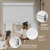 Boolegon Blackout Cordless Roller Shades, Window Blind with Thermal Insulated, UV Protection Fabric, Free-Stop System Roller Blind for Home, Office, White, 25" W x 48" H view 3