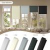 Boolegon Blackout Cordless Roller Shades, Window Blind with Thermal Insulated, UV Protection Fabric, Free-Stop System Roller Blind for Home, Office, White, 25" W x 48" H view 4