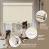 Boolegon Blackout Cordless Roller Shades, Window Blind with Thermal Insulated, UV Protection Fabric, Free-Stop System Roller Blind for Home, Office, Beige, 27" W x 80" H view 3