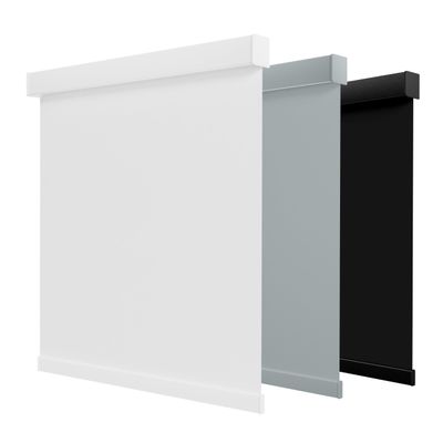 Boolegon Blackout Cordless Roller Shades, 74" W x 80" H, White
