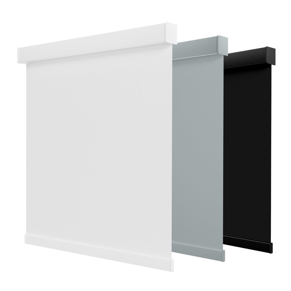 Boolegon Blackout Cordless Roller Shades, 74" W x 80" H, White
