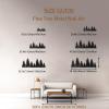 Pine Tree Metal Wall Art, Pine Tree Wall Decor, Nature Metal Wall Decor for Living Room, Bedroom, Bathroom (Black, 35.4x14.3inch/90x36cm) view 2