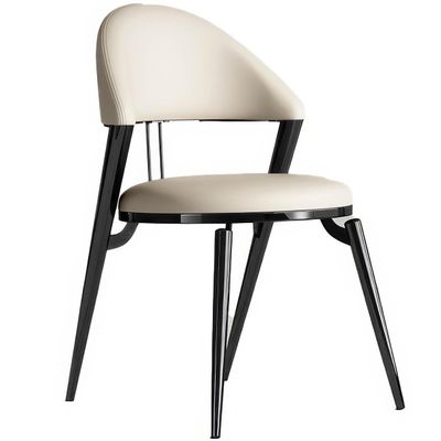 Dining Chairs,Mid-Century Modern Dining Chair,Retro Faux Leather Kitchen Dining Room Chairs,Upholstered Dining Chairs with Metal Legs for Dining Room, Kitchen,Living Room/F/49 * 53 * 75Cm
