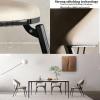 Dining Chairs,Mid-Century Modern Dining Chair,Retro Faux Leather Kitchen Dining Room Chairs,Upholstered Dining Chairs with Metal Legs for Dining Room, Kitchen,Living Room/F/49 * 53 * 75Cm view 4