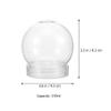 Zerodeko DIY Snowglobes Glitter 10pcs Plastic Water Ball Candy Bottles for Christmas view 3