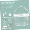 LIFKOME 8pcs Transparent Storage Buckets Multi-use Lobster Containers Lids Portable Pails for Home Organization and Storage of Food Cleaning Supplies and More view 4