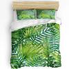 KQZVCU Palm Leaves Tropical Jungle Plant Green Bedding Set Duvet Cover Pillowcase Quilt Cover Double Bed Set Home Decor 240x260cm/65x65cmx2 view 1