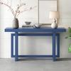 ZSQ Entryway Table for Entryway, Hallway, Living Room, Foyer, Corridor, Contemporary Console Table with Industrial-Inspired Concrete Wood Top (Navy Blue) view 1