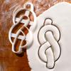 BAKERLOGY Figure 8 Knot Cookie Cutter - Detailed Biscuit Cutter Design for Baking and Crafts, ideal on fondant, dough, clay view 2