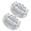 PRETYZOOM 2pcs Glass Votive Candle Holder Decorative Flower Shape Candlestick for Home Decor view 1