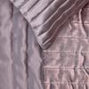 The HomeCentric King/Queen/Twin Purple Decorative Twin 53"x18" Bed Runner Without Pillow Cover, Patchwork, Quilted, Striped Bed Scarf on Satin Fabric - Plum Radiance view 3