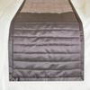 The HomeCentric King/Queen/Twin Purple Decorative Twin 53"x18" Bed Runner Without Pillow Cover, Patchwork, Quilted, Striped Bed Scarf on Satin Fabric - Plum Radiance view 4