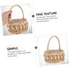 Amosfun Large Willow Bride Basket 9.84X8.26X8.26In Portable Woven Flower Girl Basket Wedding Ceremony Photo Prop Party Supply view 4