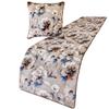 The HomeCentric King/Queen/Twin Ivory Decorative CA King 86"x18" Bed Runner Without Pillow Cover, Floral, Quilted Bed Scarf on Satin Fabric - Floral Harmony view 2