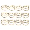 12pcs Metal Spiral Napkin Rings Buckles Butterfly Ring for Couples Napkin Holder for Wedding Banquet view 1