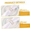 12pcs Metal Spiral Napkin Rings Buckles Butterfly Ring for Couples Napkin Holder for Wedding Banquet view 2