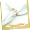 12pcs Metal Spiral Napkin Rings Buckles Butterfly Ring for Couples Napkin Holder for Wedding Banquet view 3