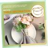 12pcs Metal Spiral Napkin Rings Buckles Butterfly Ring for Couples Napkin Holder for Wedding Banquet view 4