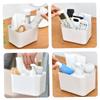 PLAFOPE Bathroom Storage Basket Desktop Organizer for Toothbrushes Cosmetics Multi-functional Home Storage for Stylish Design for Bathroom Accessories view 3